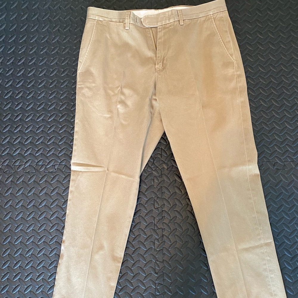 JCrew Bowery slim fit khaki trousers